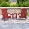 Flash Furniture Red Adirondack Side Table and 2 Chair Set JJ-C14501-2-T14001-RED-GG - alternate 1